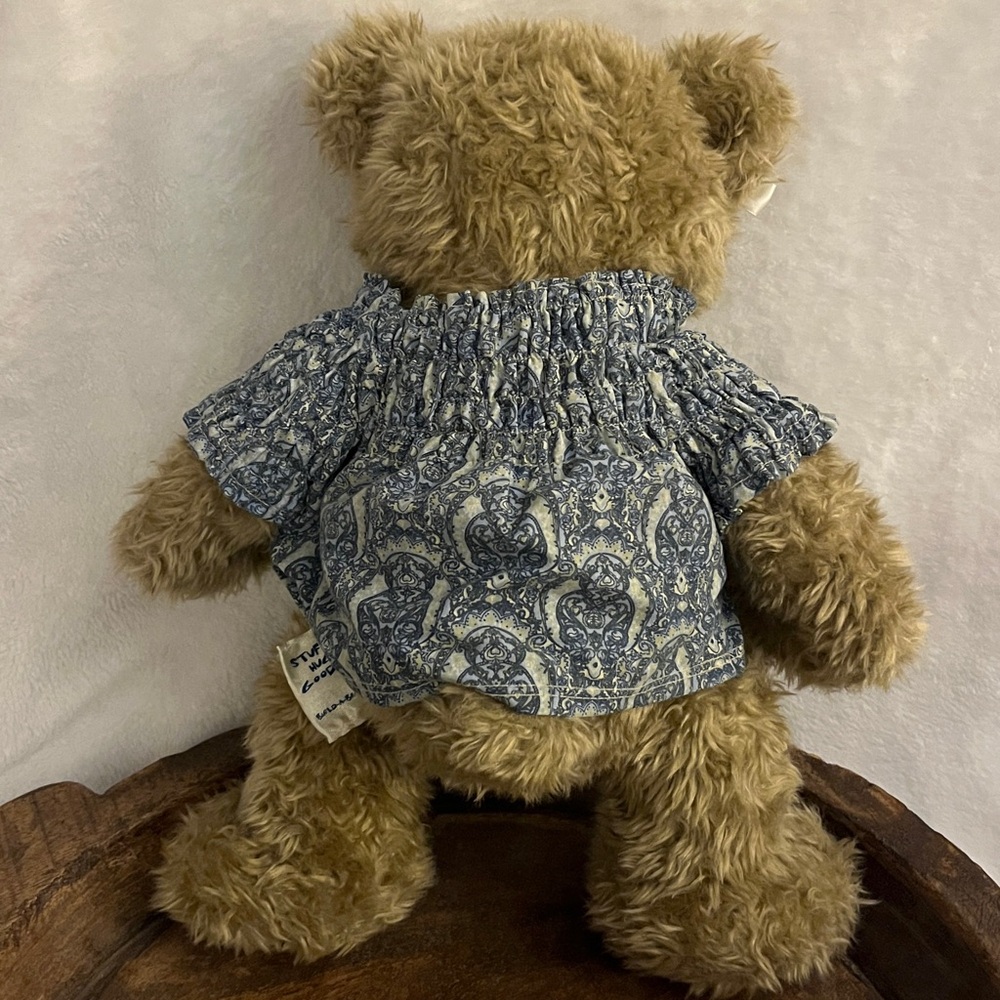 Vintage Build A Bear Plush Teddy Bear with Gathered top & Bow - Picture 7 of 14